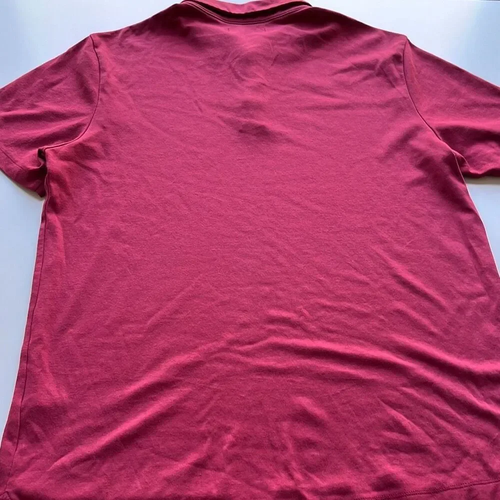 Banana Republic Maroon Performance Stretch Polo Mens Large